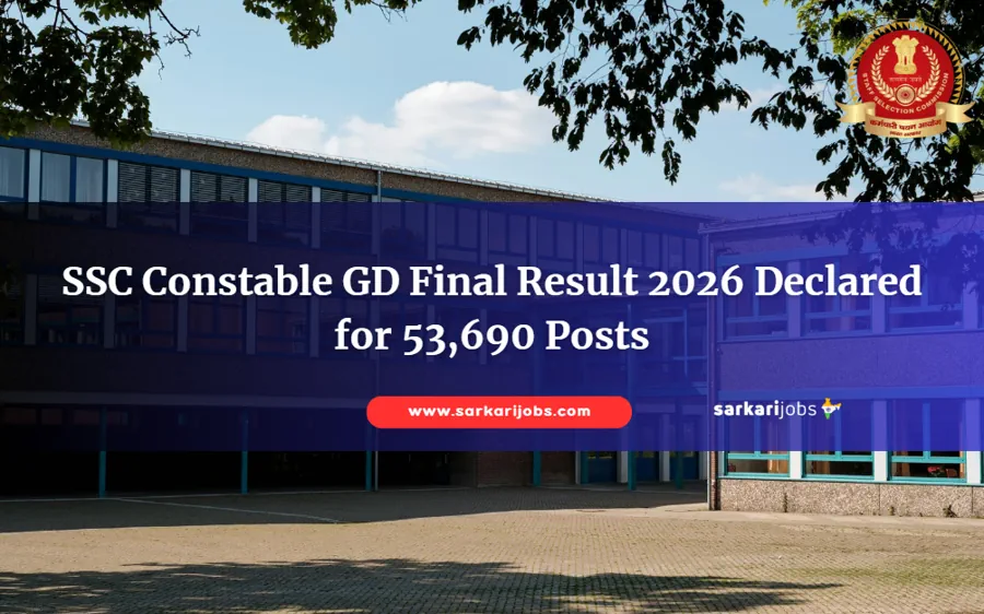 SSC Constable GD Final Result 2026 Declared for 53,690 Posts