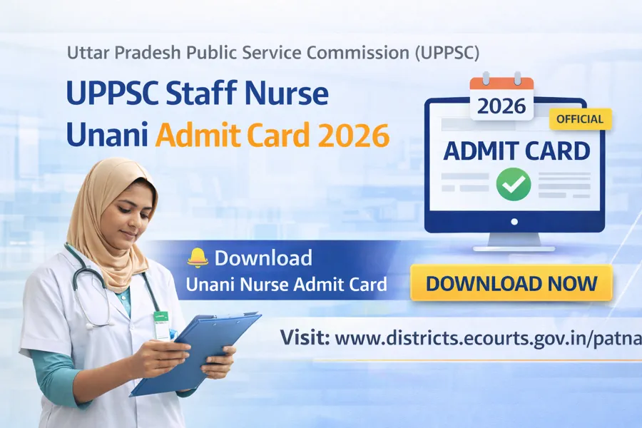 UPPSC Staff Nurse Unani Admit Card 2026 Released, Written Exam on 17 March