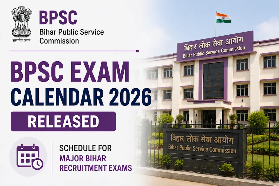 BPSC Exam Calendar 2026 Released for Major Bihar Recruitment Exams