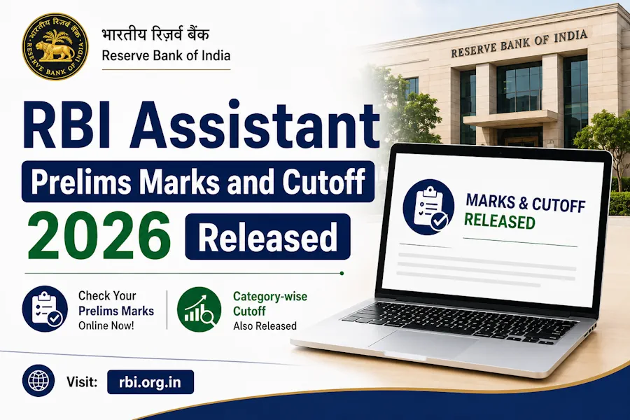RBI Assistant Prelims Marks and Cutoff 2026 Released for 650 Posts