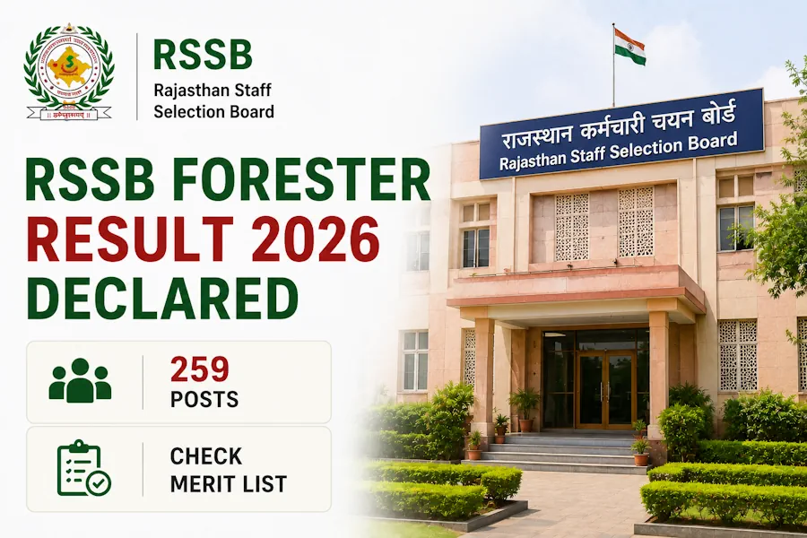 RSSB Forester Result 2026 Declared for 259 Posts, Check Merit List and Result