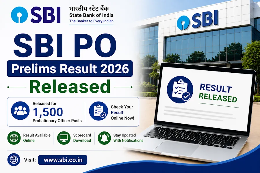 SBI PO Prelims Result 2026 Released for 1,500 Probationary Officer Posts