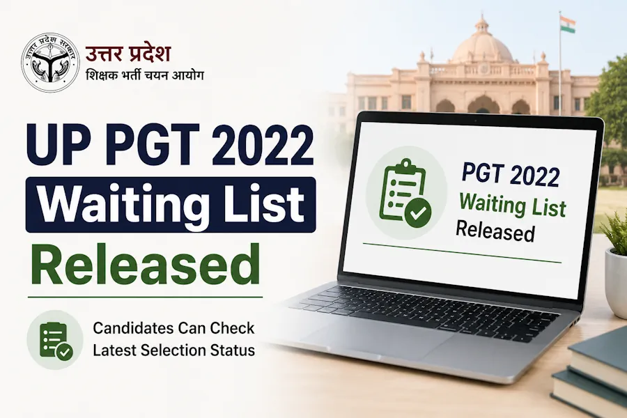 UP PGT 2022 Waiting List Released; Candidates Can Check Latest Selection Status