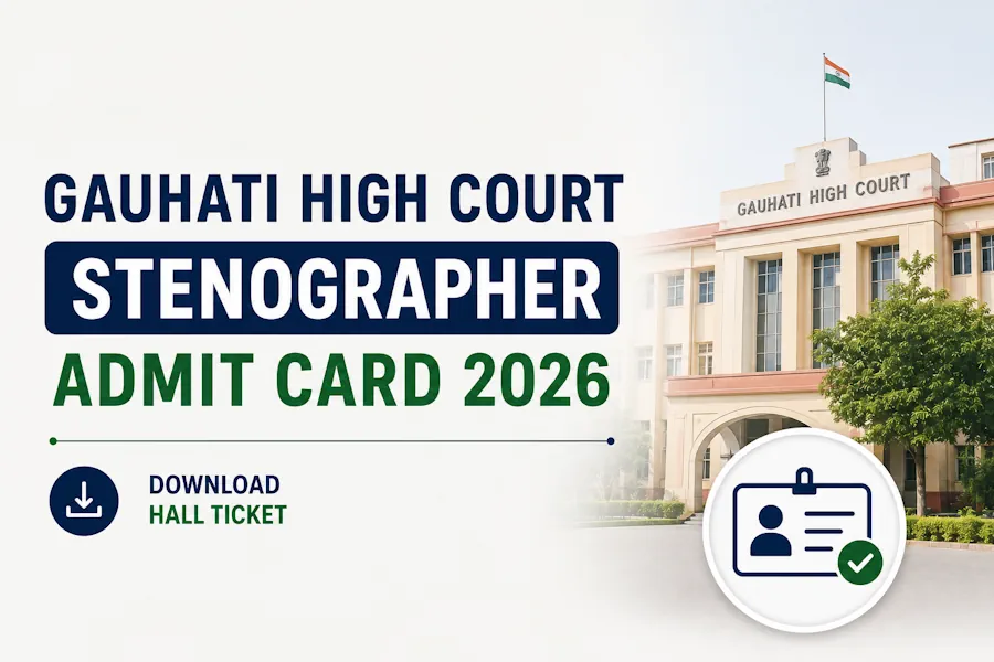 Gauhati High Court Stenographer Admit Card 2026 Released for Grade-II Stenography Test, Download Hall Ticket